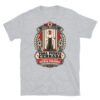 Camiseta de gatos «Toda puerta cerrada es una ofensa» — diseño MHD-019 de la serie Manual del Humano Doméstico en color Gris deportivo