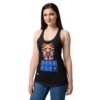 Camiseta de gatos para mujer 7 VIDAS GAMER en color negro, sobre modelo