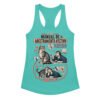 Camiseta de gatos para mujer ADIESTRAMIENTO AFECTIVO en color azul tahití, vista plana
