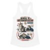 Camiseta de gatos para mujer ADIESTRAMIENTO AFECTIVO en color blanco, vista plana