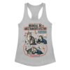 Camiseta de gatos para mujer ADIESTRAMIENTO AFECTIVO en color gris jaspeado, vista plana