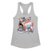 Camiseta de gatos para mujer ANTIDEPRESIVOS en color gris jaspeado, vista plana