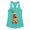 Camiseta de gatos para mujer BREAKING CATS en color azul tahití, vista plana