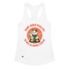 Camiseta de gatos para mujer AQUÍ, BUEN ROLLITO en color blanco, vista plana