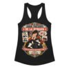 Camiseta de gatos para mujer CALOR NO ES AMOR en color negro, vista plana