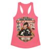 Camiseta de gatos para mujer CALOR NO ES AMOR en color rosa eléctrico, vista plana