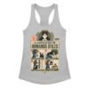 Camiseta de gatos para mujer CLASIFICACIÓN DE HUMANOS ÚTILES en color gris jaspeado, vista plana