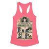 Camiseta de gatos para mujer CLASIFICACIÓN DE HUMANOS ÚTILES en color rosa eléctrico, vista plana