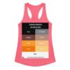 Camiseta de gatos para mujer DETECTORA DE COLOR DE GATO en color rosa eléctrico, vista plana