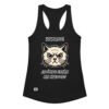Camiseta de gatos para mujer ¿DÓNDE ESTÁN MIS HUEVOS? en color negro, vista plana