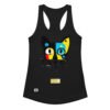 Camiseta de gatos para mujer EL GATO DE MIRÓ en color negro, vista plana