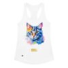 Camiseta de gatos para mujer EL GATO DE MONET en color blanco, vista plana