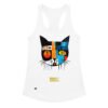 Camiseta de gatos para mujer EL GATO DE PAUL KLEE en color blanco, vista plana