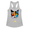 Camiseta de gatos para mujer EL GATO DE PAUL KLEE en color gris jaspeado, vista plana