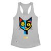 Camiseta de gatos para mujer EL GATO DE PICASSO en color gris jaspeado, vista plana