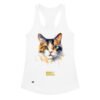 Camiseta de gatos para mujer EL GATO DE RENOIR en color blanco, vista plana