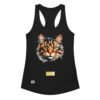 Camiseta de gatos para mujer EL GATO DE RUBENS en color negro, vista plana