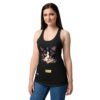 Camiseta de gatos para mujer EL GATO DE SOROLLA en color negro, sobre modelo
