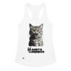 Camiseta de gatos para mujer EL PLANETA DE LOS MININOS en color blanco, vista plana