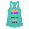 Camiseta de gatos para mujer ERA NORMAL ANTES DE TENER GATOS en color azul tahití, vista plana