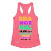 Camiseta de gatos para mujer ERA NORMAL ANTES DE TENER GATOS en color rosa eléctrico, vista plana