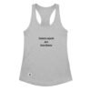 Camiseta de gatos para mujer ESPECIAL PARA GATOS BLANCOS en color gris jaspeado, vista plana