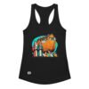 Camiseta de gatos para mujer ¿ESTAMOS SEGUROS? en color negro, vista plana