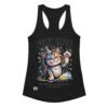 Camiseta de gatos para mujer FELIZ 2026, 365 NUEVAS OPORTUNIDADES DE CAGARLA en color negro, vista plana