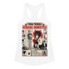 Camiseta de gatos para mujer FICHA TÉCNICA DE LA HUMANA en color blanco, vista plana