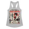 Camiseta de gatos para mujer FICHA TÉCNICA DE LA HUMANA en color gris jaspeado, vista plana