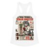 Camiseta de gatos para mujer FICHA TÉCNICA DEL HUMANO en color blanco, vista plana