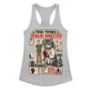Camiseta de gatos para mujer FICHA TÉCNICA DEL HUMANO en color gris jaspeado, vista plana