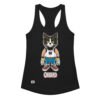 Camiseta de gatos para mujer GATEZNO en color negro, vista plana