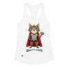 Camiseta de gatos para mujer GATHOR en color blanco, vista plana