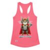 Camiseta de gatos para mujer GATHOR en color rosa eléctrico, vista plana