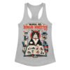 Camiseta de gatos para mujer GUÍA DE CONVIVENCIA en color gris jaspeado, vista plana