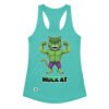 Camiseta de gatos para mujer HULKATO en color azul tahití, vista plana