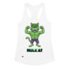 Camiseta de gatos para mujer HULKATO en color blanco, vista plana