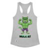 Camiseta de gatos para mujer HULKATO en color gris jaspeado, vista plana