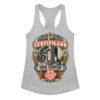 Camiseta de gatos para mujer HUMANO DOMÉSTICO CERTIFICADO en color gris jaspeado, vista plana