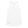 Camiseta de gatos para mujer GATO EN 40 IDIOMAS · MODELO D en color blanco, vista plana