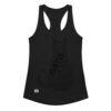 Camiseta de gatos para mujer GATO EN 40 IDIOMAS · MODELO A en color negro, vista plana