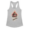 Camiseta de gatos para mujer ILLUMIGATO en color gris jaspeado, vista plana