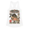 Camiseta de gatos para mujer INSPECCIÓN DE BOLSAS Y CAJAS en color blanco, vista plana