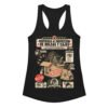 Camiseta de gatos para mujer INSPECCIÓN DE BOLSAS Y CAJAS en color negro, vista plana
