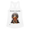 Camiseta de gatos para mujer JUEGO DE GATOS en color blanco, vista plana