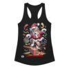 Camiseta de gatos para mujer LAST CHRISTMAS en color negro, vista plana