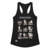Camiseta de gatos para mujer LENGUAJE GATUNO en color negro, vista plana