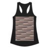 Camiseta de gatos para mujer MIAU MIAU en color negro, vista plana
