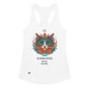 Camiseta de gatos para mujer MI ANIMAL ESPIRITUAL en color blanco, vista plana
